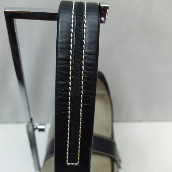 Lambertson Truex Bags & Handbags for Women for sale | eBay Lambertson Truex Gray Canvas Black Leather Trim Hobo Shoulder Bag Purse